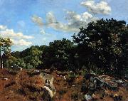 Frederic Bazille Landscape at Chailly oil painting